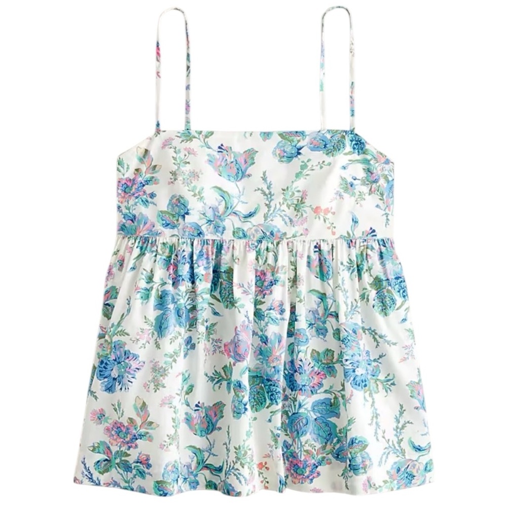 J. Crew English Garden Peplum Cami